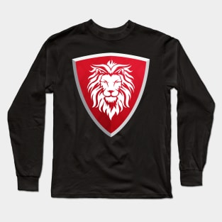 Red Shield with Lion Long Sleeve T-Shirt